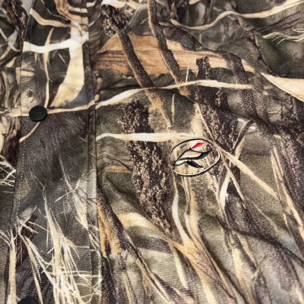 Red Head Camoflauge Hooded Jacket Hunting Men’s Large